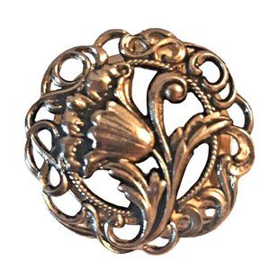 Gold Tone Scarf Clip Jewelry Vintage Made in Holland Excellent Condition